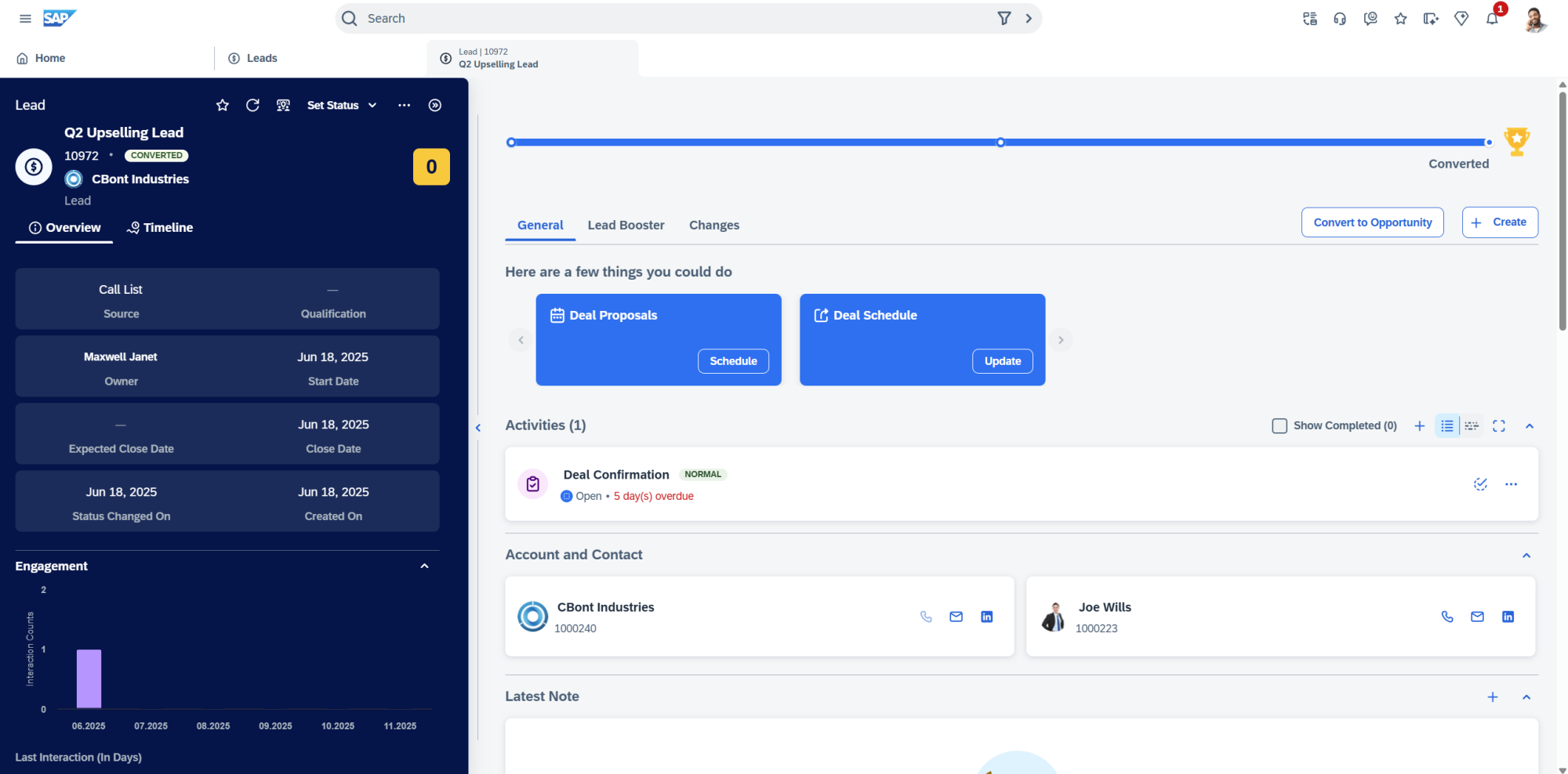 SAP C4C v.2 - Lead app