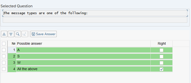 Correct Result for the first question