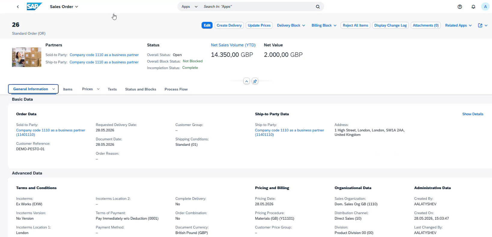 Sales order in SAP SCM