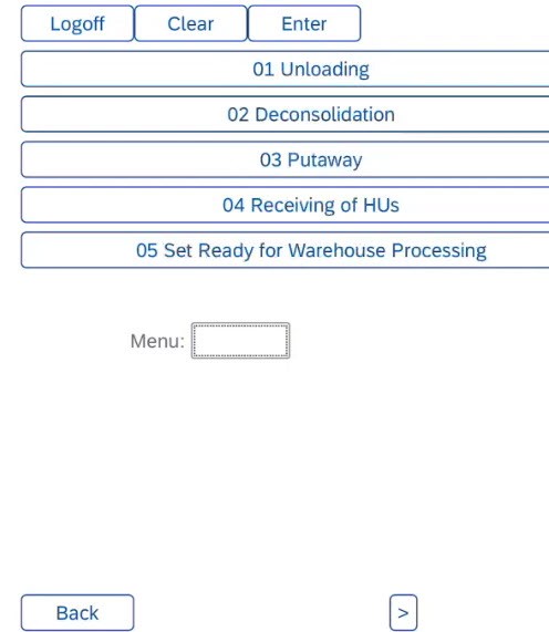 Mobile SAP SCM for warehouse operations