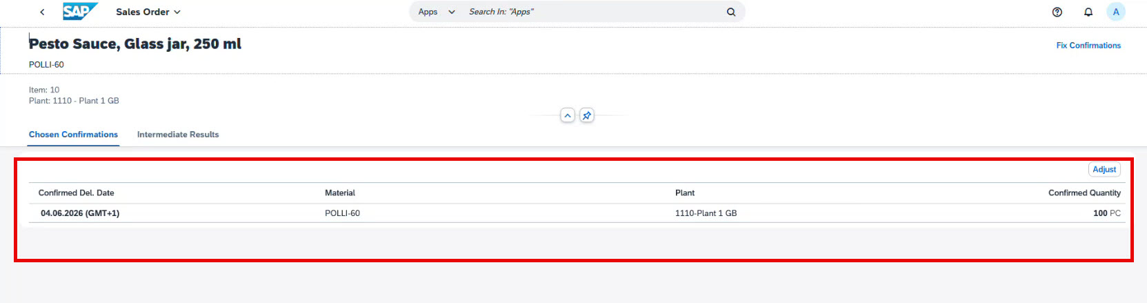 Confirm Warehouse Good availability in SAP SCM