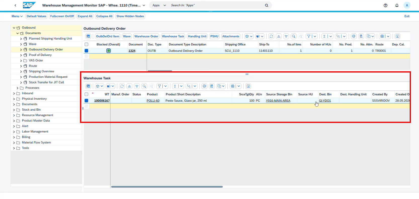 Delivery statuse in SAP SCM