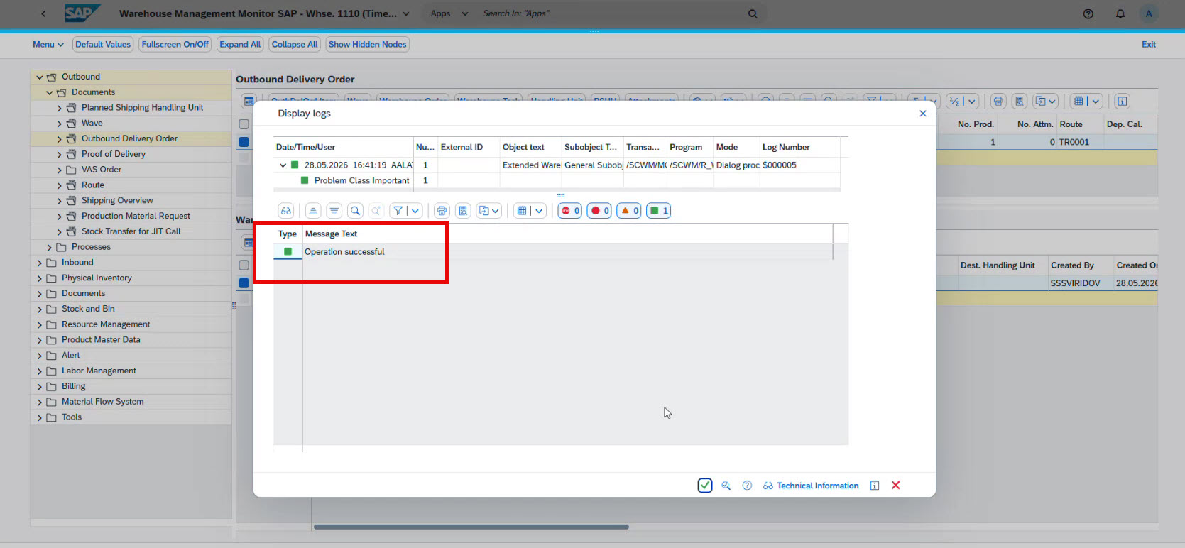Goods in SAP SCM